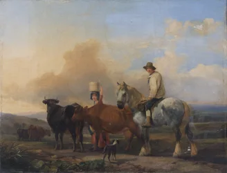 Landscape with Figures and Cattle